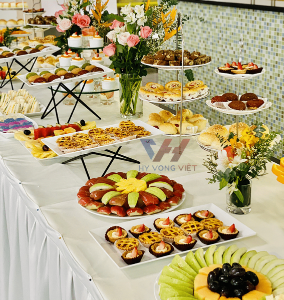 Cầu Vồng Evwnr & Catering chuyên cung cấp tiệc ngọt - tiệc trà - tiệc teabreak